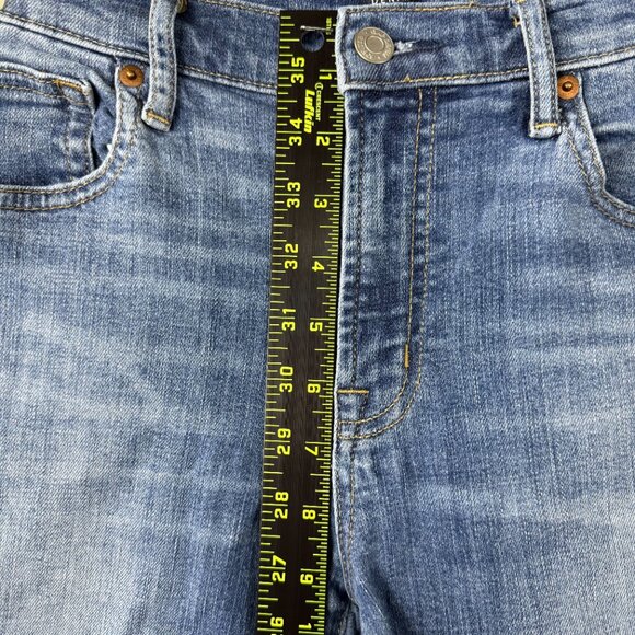 GAP 1969 True Skinny Mid Rise Jeans Women’s 29 Distressed Medium Wash - Picture 12 of 14